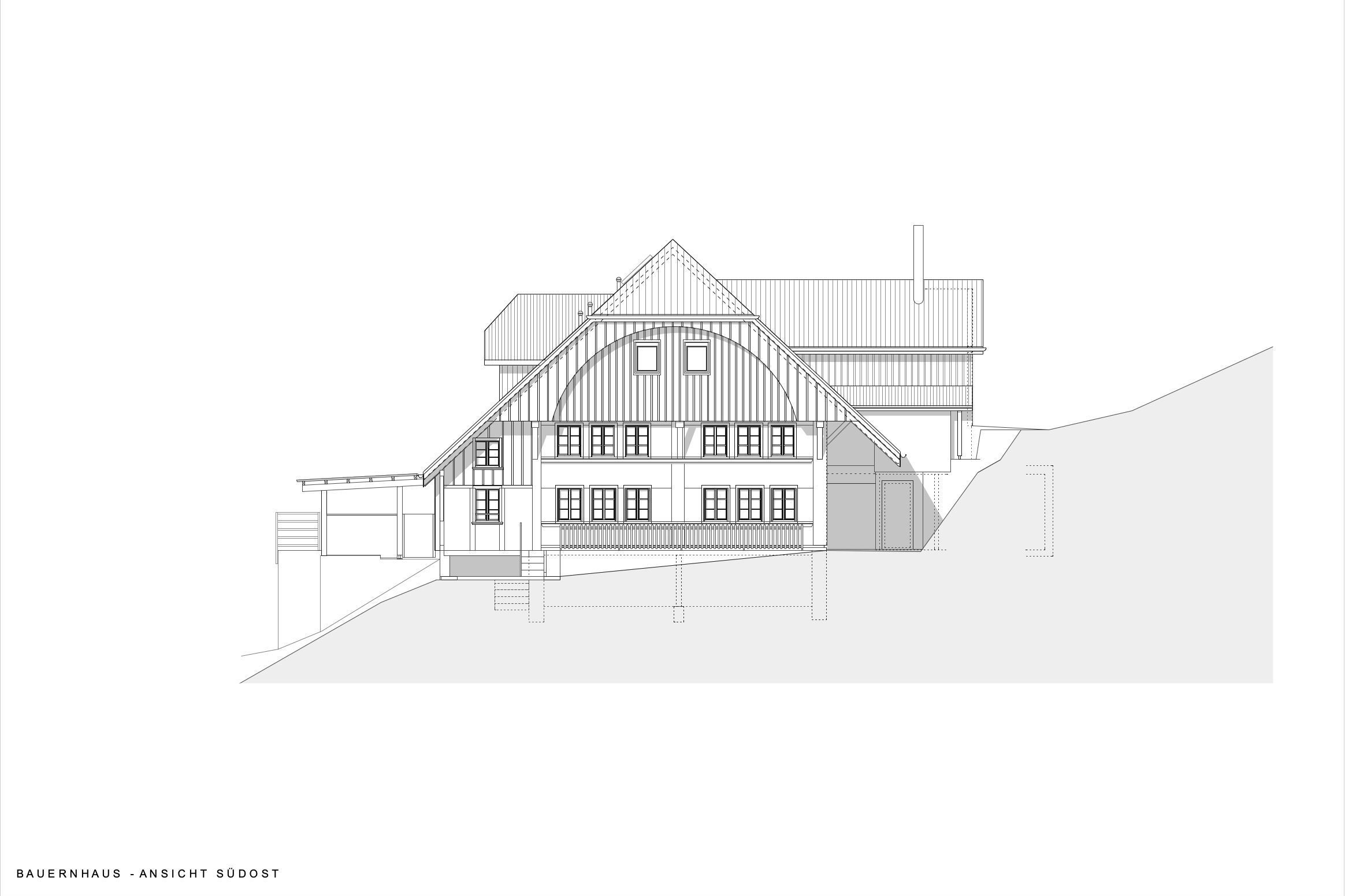 609 HP BAUERNHAUS SÜDOSTANSICHT